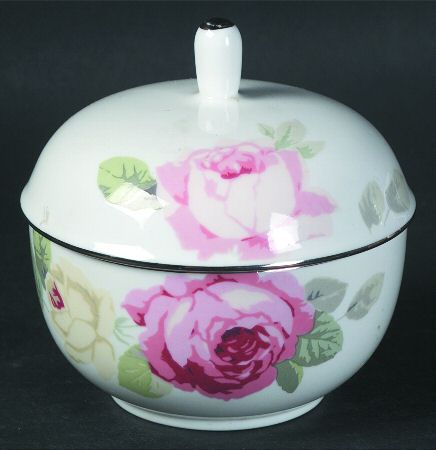 Country Roses Sugar Bowl & Lid