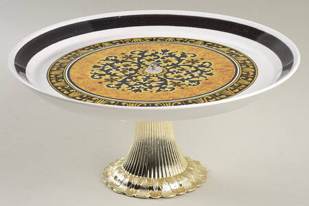 Cortez Cake Stand with 4"-5" Metal Pedestal  Hc