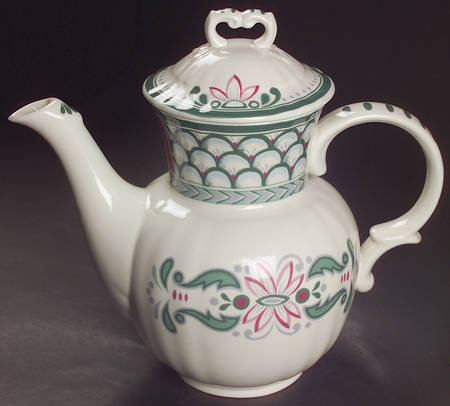 Country Scene Coffee Pot & Lid