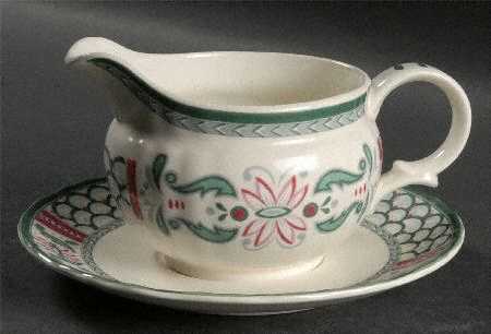 Country Scene Gravy Boat & Underplate