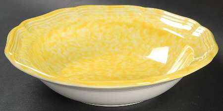 Corn Silk Rim Cereal Bowl