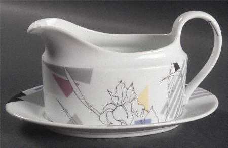 Color Sketch Gravy Boat & Underplate