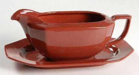 Color Spectrum Cinnabar Gravy Boat & Underplate