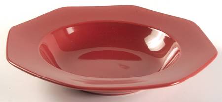 Color Spectrum Cinnabar Large Rim Soup Bowl