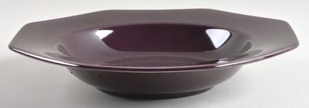 Color Spectrum Aubergine Large Rim Soup Bowl