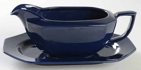 Color Spectrum Bristol Blue Gravy Boat & Underplate