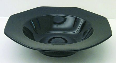Color Spectrum Indigo Black Rim Fruit/Dessert (Sauce) Bowl