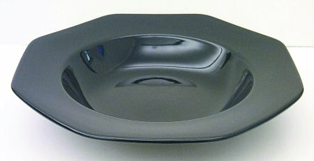 Color Spectrum Indigo Black Large Rim Soup Bowl