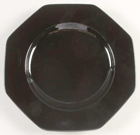 Color Spectrum Indigo Black Salad Plate