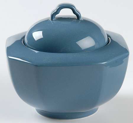 Color Spectrum Colonial Blue Sugar Bowl & Lid