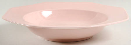 Color Spectrum Rose Large Rim Soup Bowl