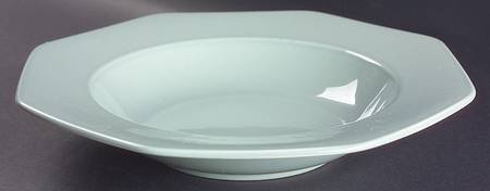 Color Spectrum Sage Large Rim Soup Bowl