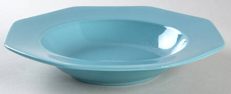 Color Spectrum Turquoise Large Rim Soup Bowl