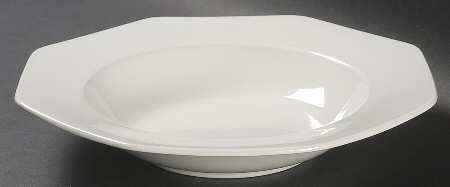 Color Spectrum Alpine White Large Rim Soup Bowl