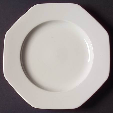 Color Spectrum Alpine White Salad Plate