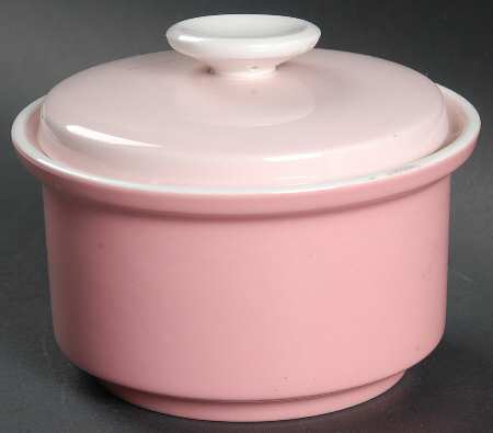 Country Store Pink Sugar Bowl & Lid