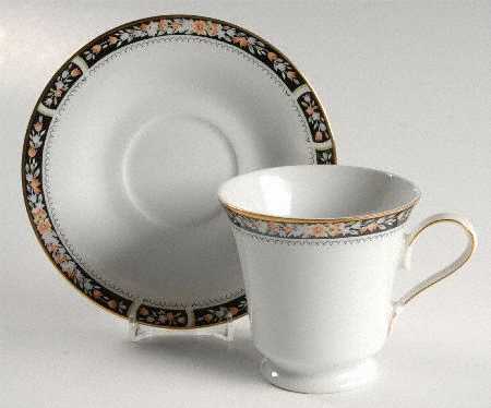Cotillion Footed Cup & Saucer Set