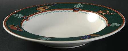 Country Trail Large Rim Soup Bowl
