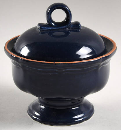 Countryside Blue Sugar Bowl & Lid