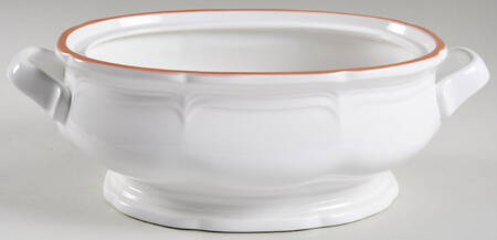 Countryside White 2 Quart Oval Covered Casserole No Lid