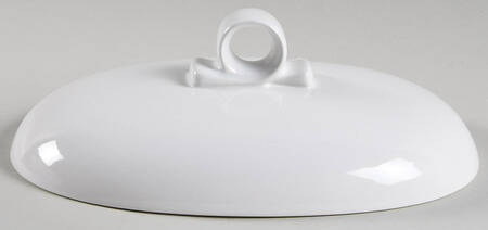 Countryside White Lid for 2 Quart Oval Covered Casserole