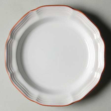 Countryside White Salad Plate