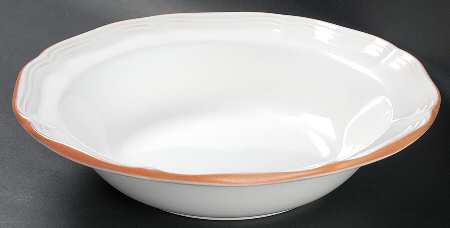 Countryside White 9" Round Vegetable Bowl