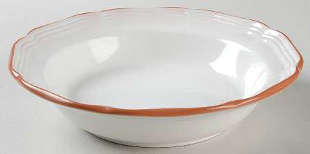 Countryside White Rim Soup Bowl