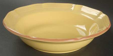 Countryside Yellow Rim Soup Bowl