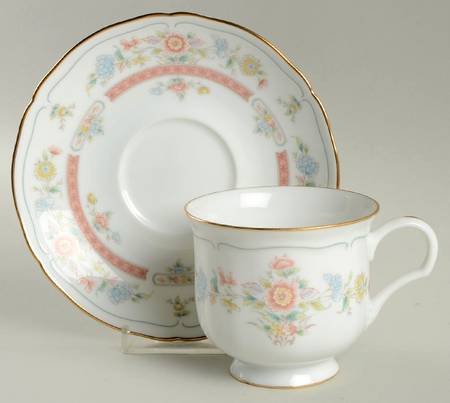 Coventry Footed Cup & Saucer Set by Mikasa