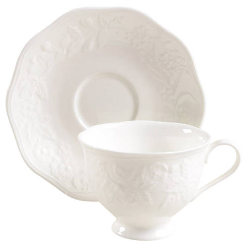 Country Villa Footed Cup & Saucer Set