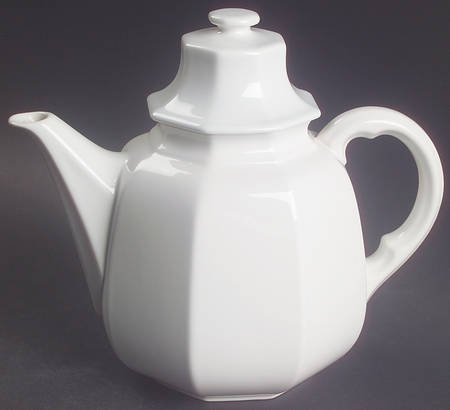 Continental White Mini Coffee Pot & Lid