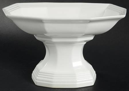Continental White Oval Compote (Height X Length)