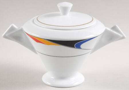 Color Waves Sugar Bowl & Lid