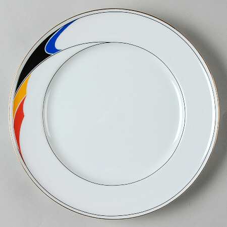 Color Waves Salad Plate