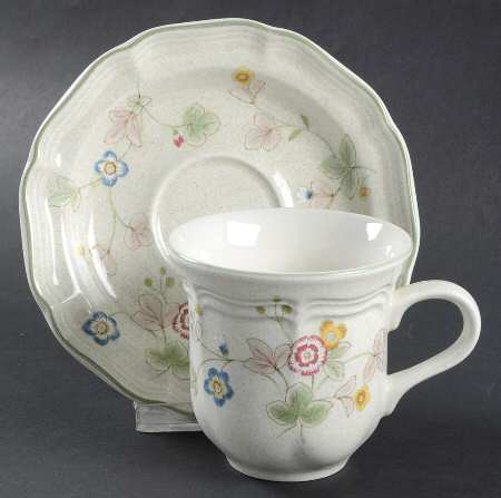 Country Weekend Flat Cup & Saucer Set