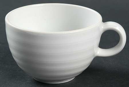Cornet White Flat Cup