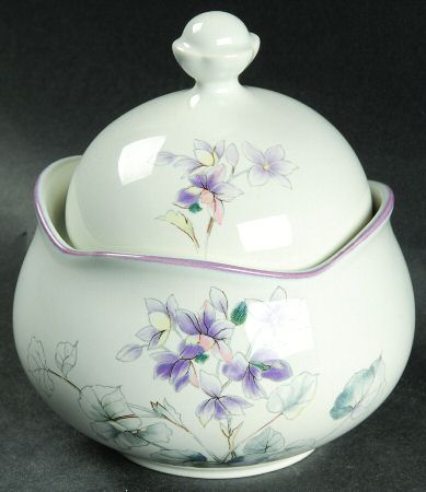 Country Window Sugar Bowl & Lid