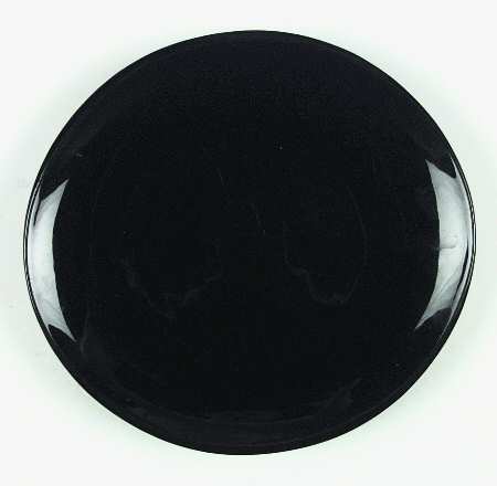 Crescent Black Dinner Plate