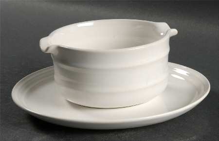 Cream Cheese Gravy Boat & Underplate