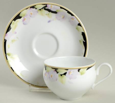 Crescent Flat Cup & Saucer Set