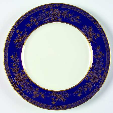 Crown Jewel Blue Salad Plate