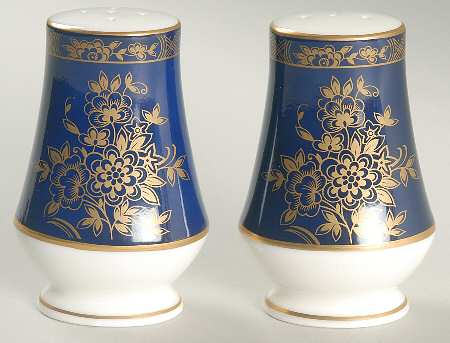 Crown Jewel Blue Salt & Pepper Set