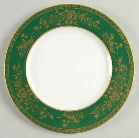 Crown Jewel Ming Green Salad Plate