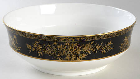 Crown Jewel Onyx 9" Round Vegetable Bowl