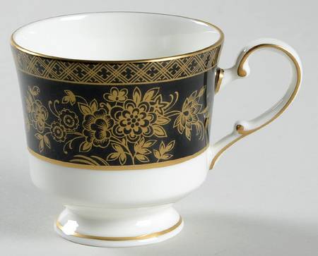 Crown Jewel Onyx Footed Demitasse Cup