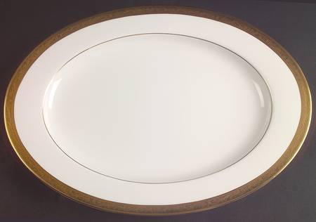 Crown Jewel  15" Oval Serving Platter by Mikasa