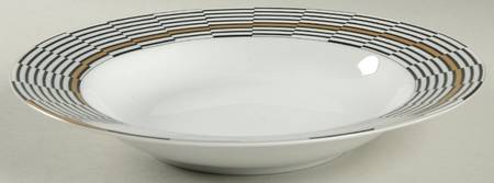 Crossroads Ebony Rim Soup Bowl