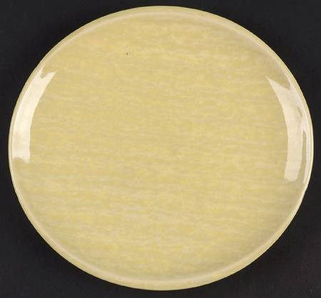 Crescent Yellow Salad Plate