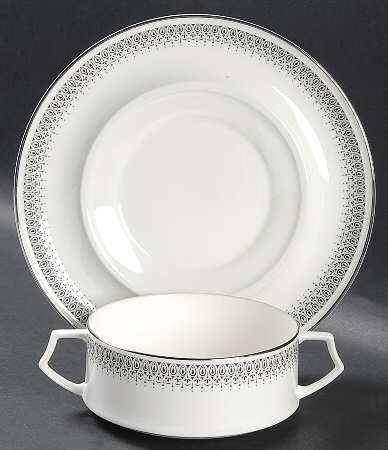 Cumberland Flat Cream Soup Bowl & Saucer Set